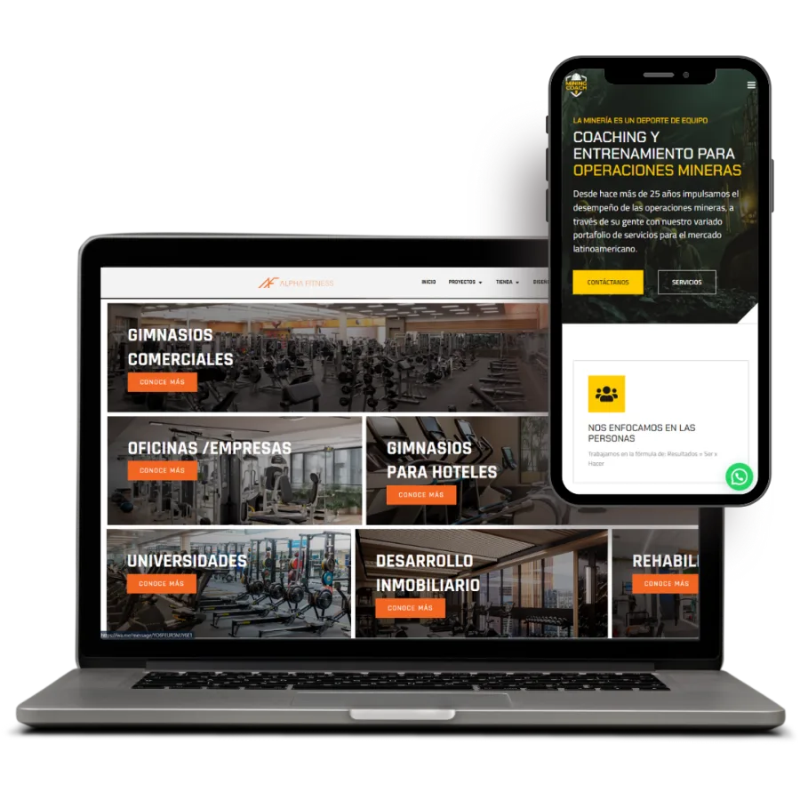 Página web diseñada por ADGO