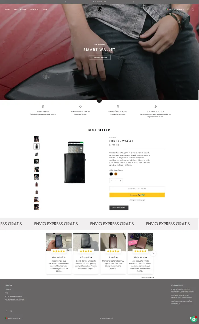 Sitio web de Hermox